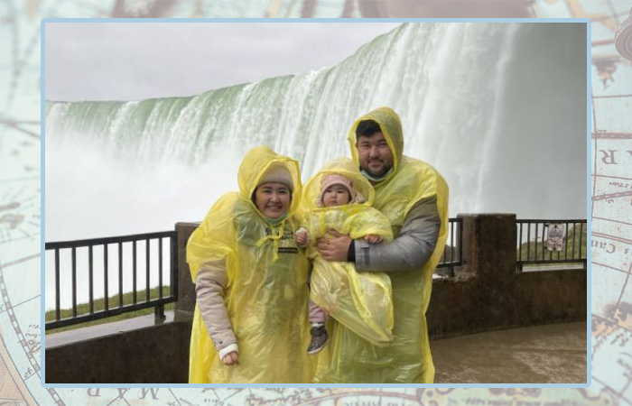 Максат Кадыров с женой и ребёнком. Максат Кадыров с женой и ребёнком.