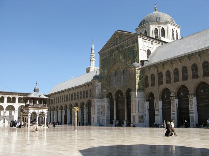 Панорамный вид Большой мечети Дамаска. Фото: google.com.