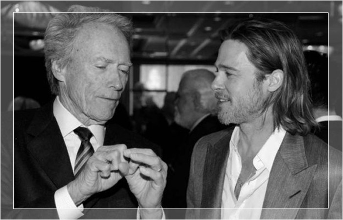 Клинт Иствуд и Брэд Питт. Клинт Иствуд и Брэд Питт.