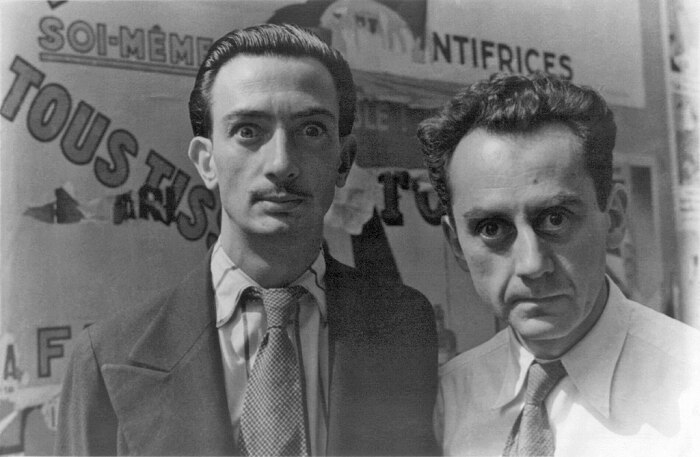 Портрет Ман Рея и Сальвадора Дали в Париже (16 июня 1934 года). Фото: wikipedia.org.