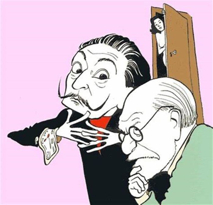 Иллюстрация Сальвадор Дали и Зигмунд Фрейд (все права принадлежат автору). Фото: bing.com.