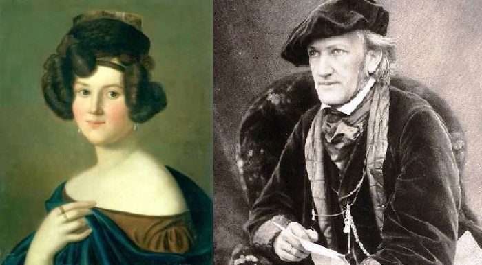 Вагнер и его жена Минна.