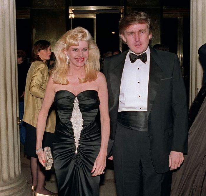 Дональд Трамп с бывшей женой.