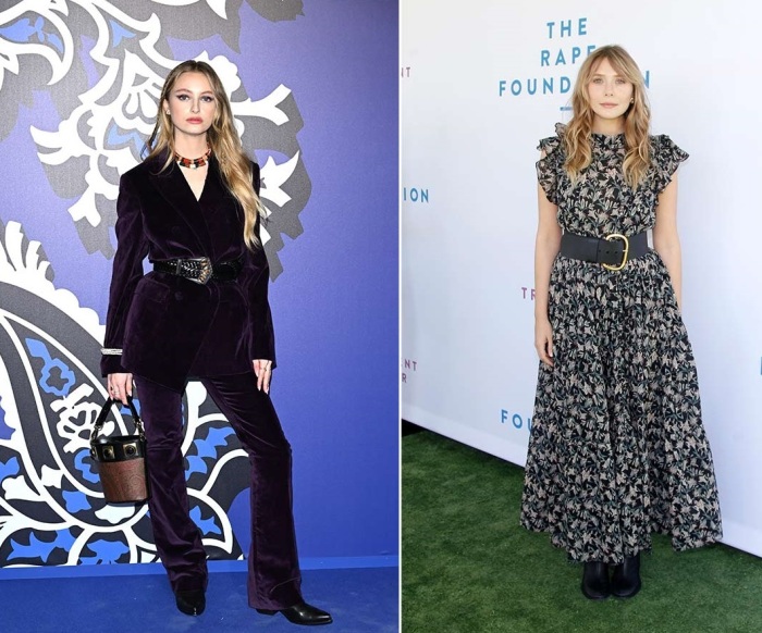 Широкий ремень в большой пряжкой немоден.