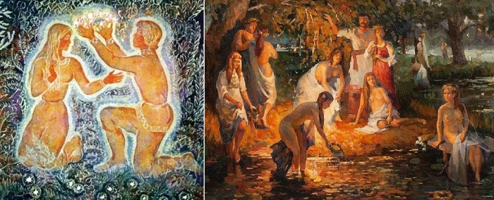 У язычников природа, боги и любовь был частью ритуала.