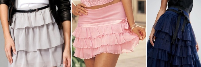 Многоярусные оборки вышли из моды.