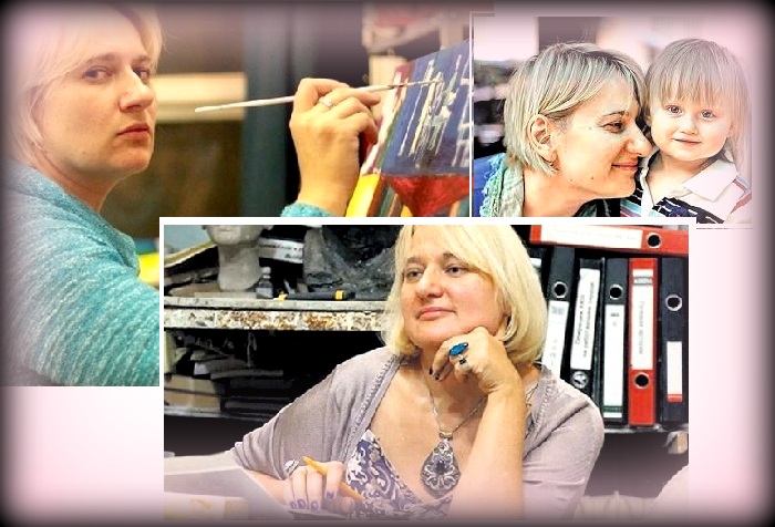 Елизавета Лавинская с сыном Михаилом, правнуком Владимира Маяковского. Елизавета Лавинская с сыном Михаилом, правнуком Владимира Маяковского.