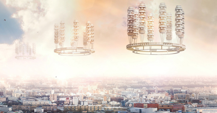 По замыслу Крутикова люди должны были работать на Земле, а жить в воздухе. /Фото: storage.yandexcloud.net По замыслу Крутикова люди должны были работать на Земле, а жить в воздухе. /Фото: storage.yandexcloud.net