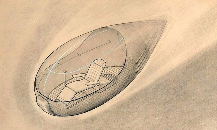 По замыслу Крутикова люди должны были попадать в свои дома на летающей машине. /Фото: theartnewspaper.ru По замыслу Крутикова люди должны были попадать в свои дома на летающей машине. /Фото: theartnewspaper.ru