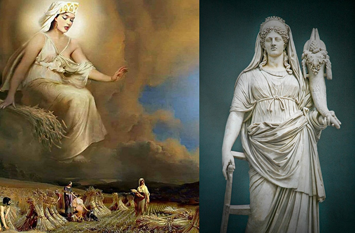 Древняя языческая богиня плодородия Деметра. Древняя языческая богиня плодородия Деметра.