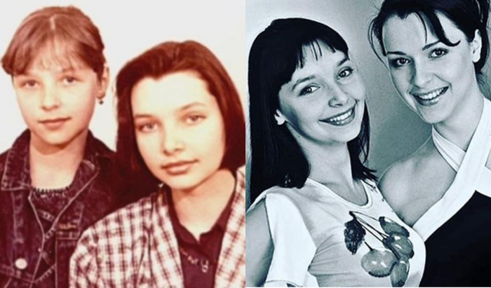 Наталья с младшей сестрой Светланой в юности Наталья с младшей сестрой Светланой в юности