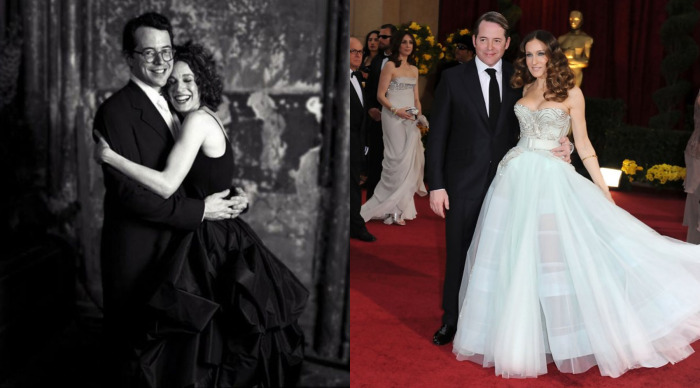 Сейчас актриса жалеет о выборе своего черного свадебного платья (на фото с супругом Мэттью Бродериком) Сейчас актриса жалеет о выборе своего черного свадебного платья (на фото с супругом Мэттью Бродериком)