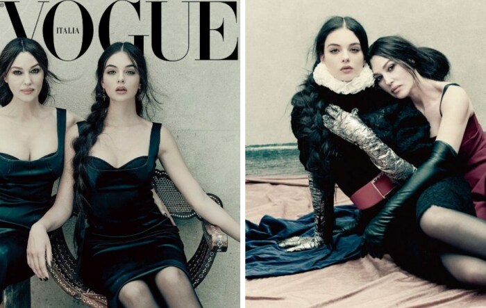Дева Кассель с мамой Моникой Белуччи в фотосессии для итальянского Vogue Дева Кассель с мамой Моникой Белуччи в фотосессии для итальянского Vogue