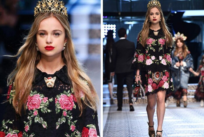 Леди Амелия Виндзор на показе Dolce & Gabbana Леди Амелия Виндзор на показе Dolce & Gabbana
