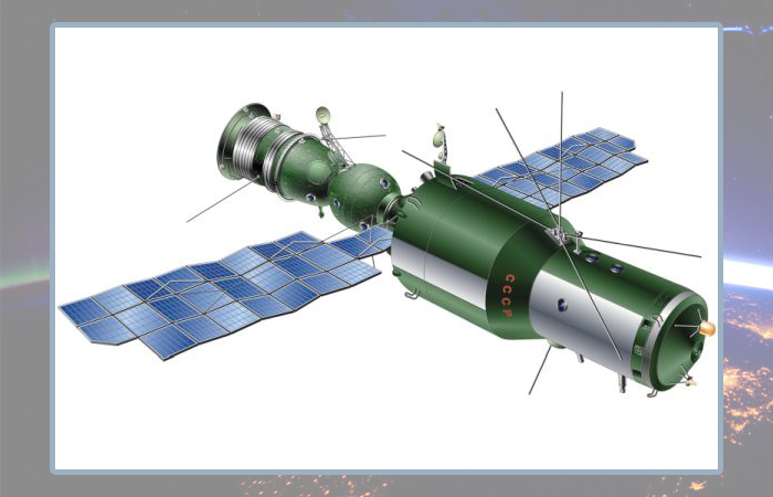Так выглядел комплекс «Алмаз», замаскированный под «Салют». Так выглядел комплекс «Алмаз», замаскированный под «Салют».