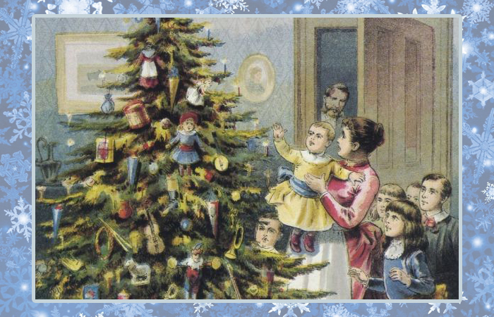 Старинная ёлка. Старинная ёлка.