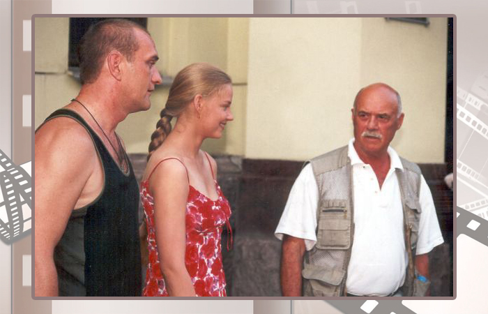 На съёмках фильма «Благословите женщину». На съёмках фильма «Благословите женщину».