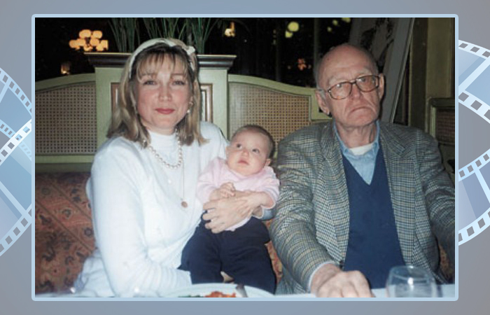 Наталья Захарова и Патрик Уари с дочерью.