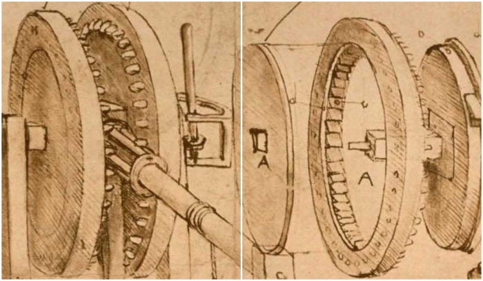 Разнесённый вид, Леонардо да Винчи. Разнесённый вид, Леонардо да Винчи.
