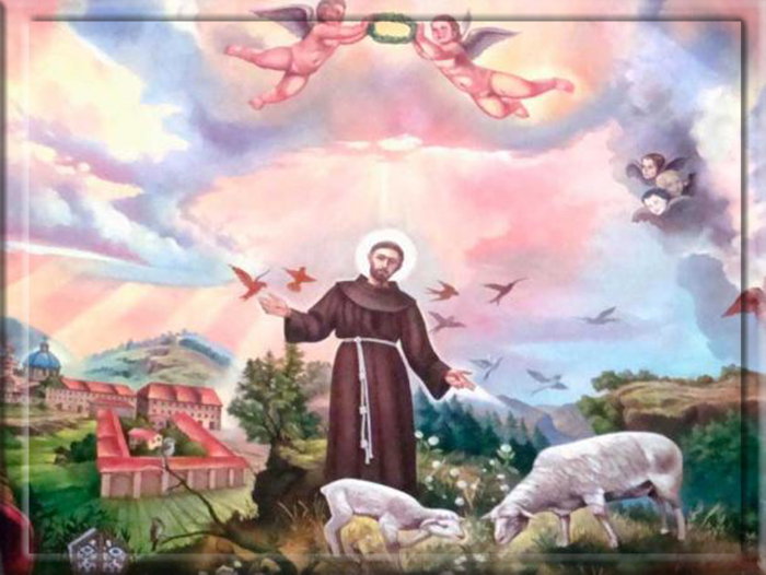 Фреска Святого Франциска Ассизского, Храм Сан-Франциско-де-Асис (Койоакан), Мехико.