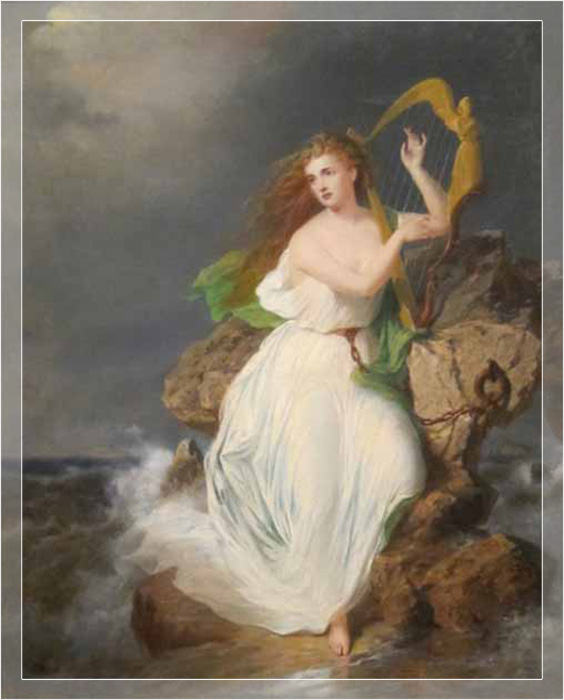 Картина, изображающая кельтскую богиню Эриу, которая для некоторых является богиней Ирландии. Томас Бьюкенен Рид, 1867 год.