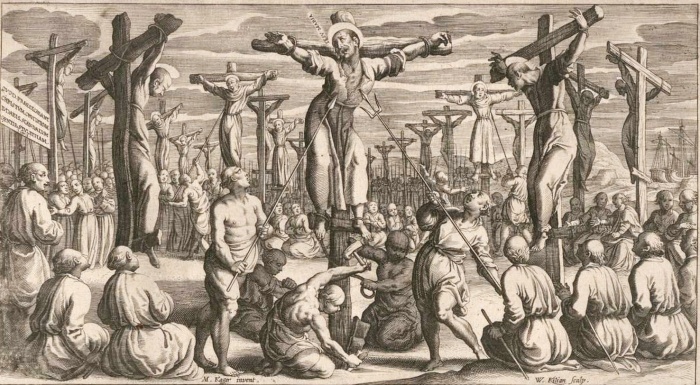 Мученики Нагасаки (1597 год), Вольфганг Килиан, 1628 год. Фото: blogspot.com. Мученики Нагасаки (1597 год), Вольфганг Килиан, 1628 год. Фото: blogspot.com.