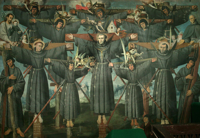 Двадцать шесть христианских мучеников Нагасаки, XVIII-XIX века. Фото: bing.com.