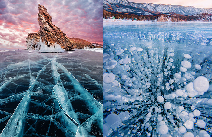 Магическое великолепие замёрзшего Байкала. Магическое великолепие замёрзшего Байкала.