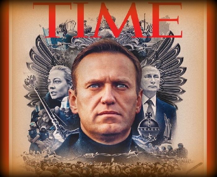 Алексей Навальный на обложке журнала TIME.