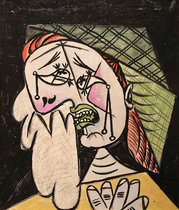«Плачущая женщина с платком 2», Пабло Пикассо, Музей искусств округа Лос-Анджелес (LACMA), Лос-Анджелес. / Фото: https://artchive.ru