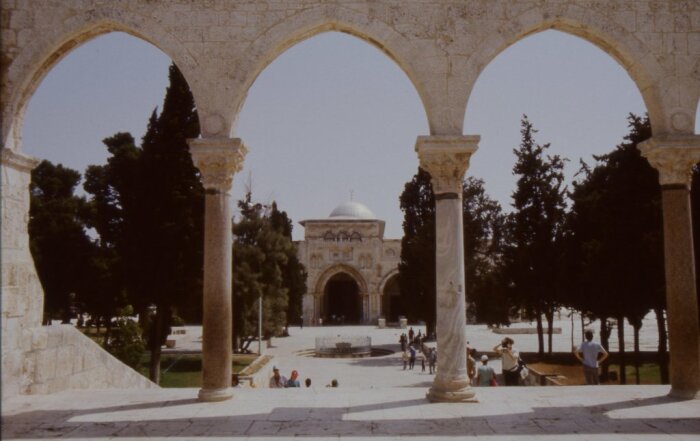 Аль-Джами Аль-Акса в Аль-Харам Аш-Шариф, Старый город Иерусалима, Аш-Шам, 1982 год. Фото: wikipedia.org.