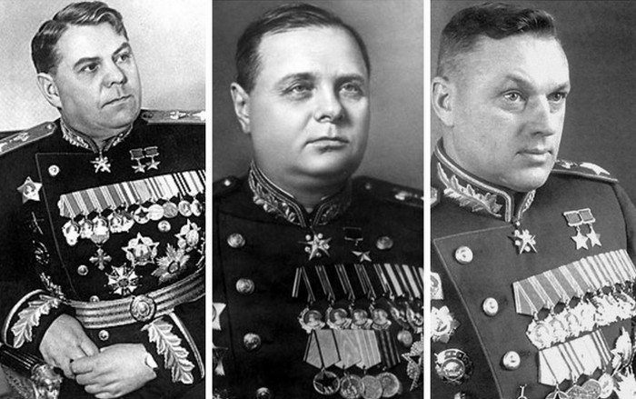 В Красной армии любили и уважали маршала Рокоссовского, Мерецкого, Василевского и других.
