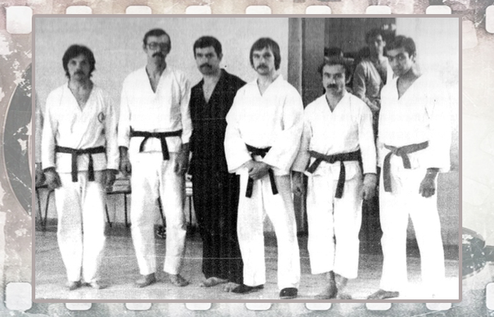 Тадеуш Касьянов с учениками.