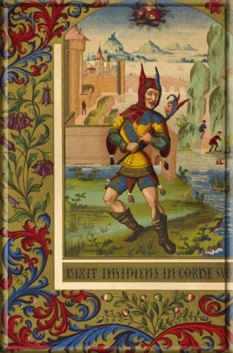 Портрет средневекового придворного шута, 15 век.