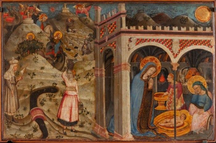 Фрагмент картины Святая Маргарита Антиохийская, Турино Ванни, около 1400 года. Фото: cdn-ika.hkm.hr.