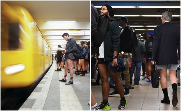 Ежегодный флешмоб «В метро без брюк»