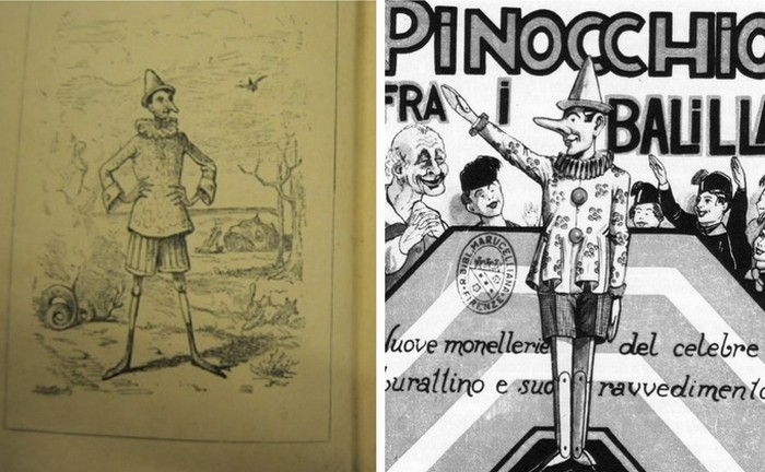Фашисты использовали образ Пиноккио для своей пропаганды. 