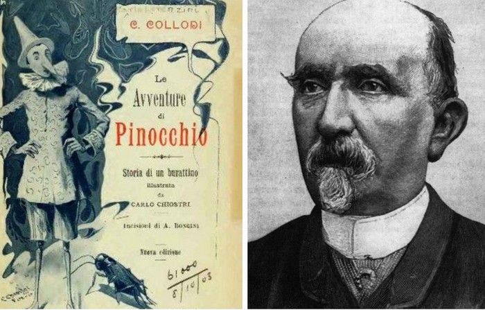 Итальянский сказочник Карло Коллоди (Лоренцини) написал сказку Приключения Пиноккио. История деревянной куклы в 1881 году.