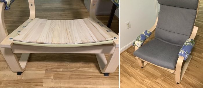 Креслу из IKEA подарили новую жизнь.