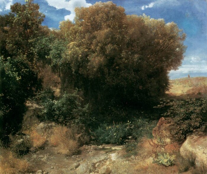 Пейзаж Кампании, Арнольд Бёклин, 1851 год. Фото: google.com.