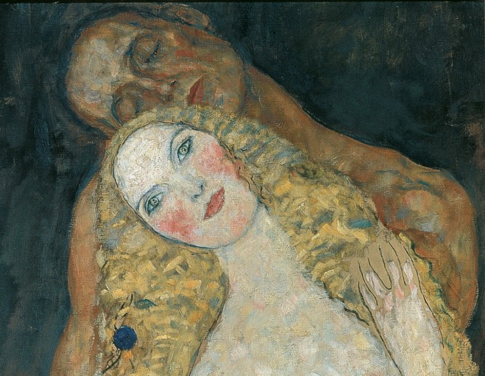 Фрагмент картины Адам и Ева, Густав Климт, 1917-1918 годы.