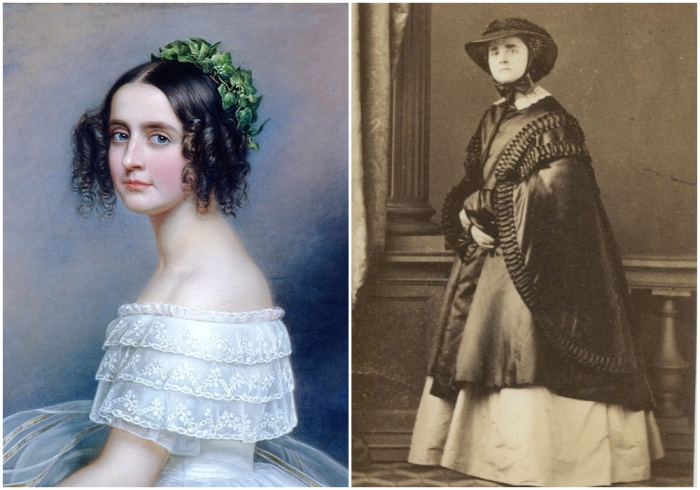 Слева направо: Немецкая принцесса из дома Виттельсбахов, дочь короля Баварии Людвига I и его супруги Терезы Саксен-Гильдбургхаузенской. Редкая фотография принцессы Александры.