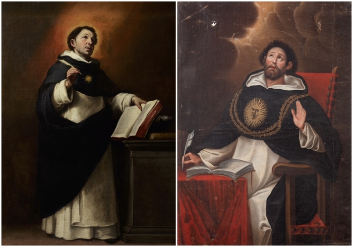 Слева направо: Фома Аквинский, Бартоломе Эстебан Мурильо, 1650 год. Святой Фома Аквинский, Луис Муньос Лафуэнте.