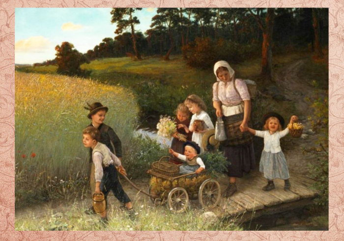 Немецкая семья в живописи.