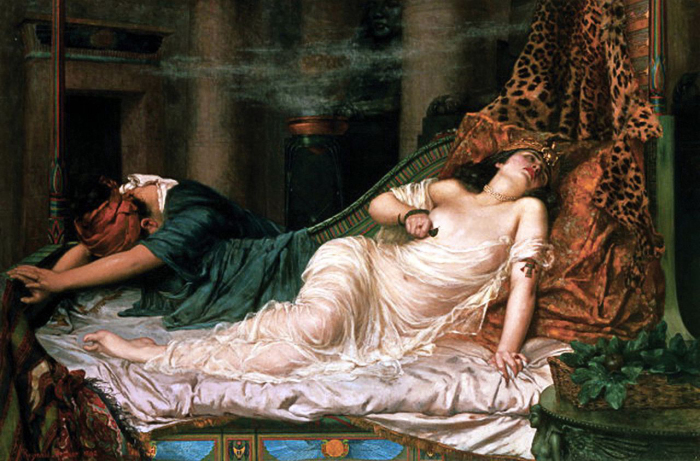Смерть Клеопатры, картина Реджинальда Артура, 1892 год. Фото: wikipedia.org.