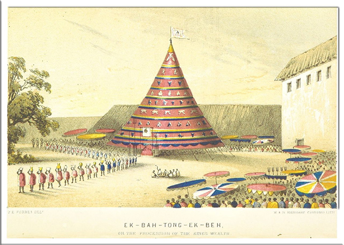 Шествие богатства царя Гезо, иллюстрация 1851 года.