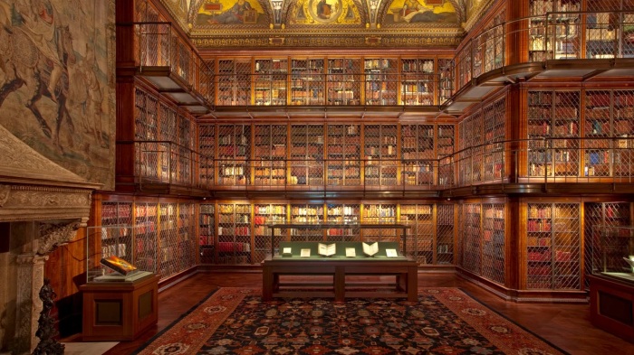 Внутри библиотеки Джона Моргана. Фото: google.com.