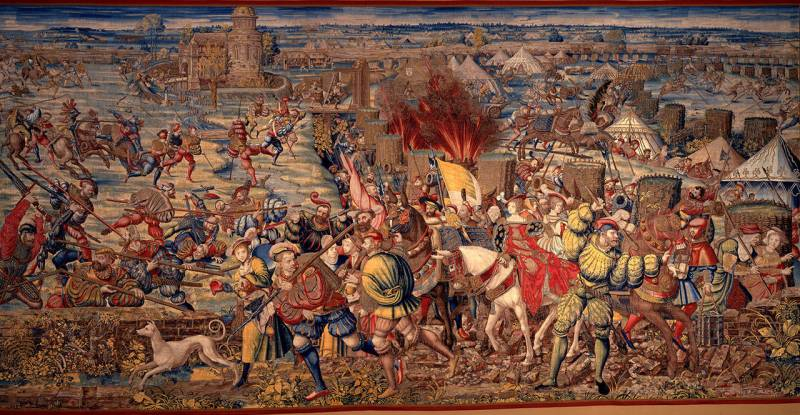Битва при Павии на гобеленах Бернарда ван Орлея