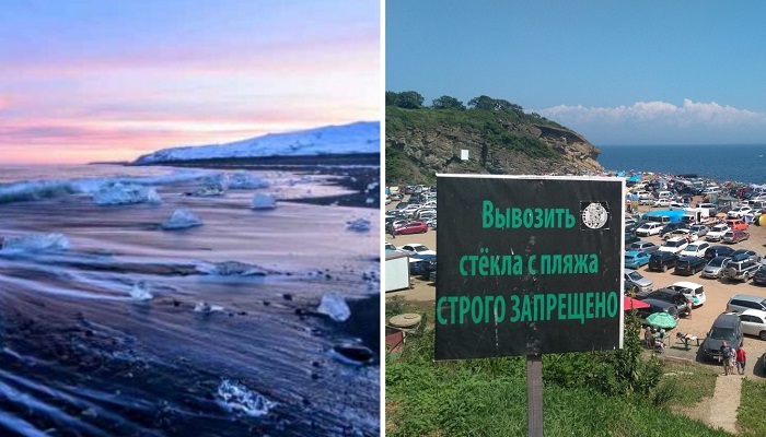 Самые странные пляжи России и мира, отдых на которых - настоящее приключение: от черных до стеклянных