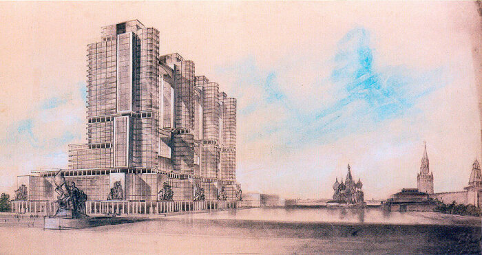 Как могла бы выглядеть Москва: Cтранные архитектурные проекты, которые остались только на бумаге